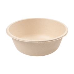 Image SALADIERS 'BIONIC' 500 ML Ø 15x6 CM NATUREL BAGASSE (500 UNITÉ) #1