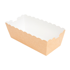 Image DELI-BARQUETTES  210 + 15 PE G/M2 11x4,7x4,15 CM MARRON CARTON (50 UNITÉ) #1