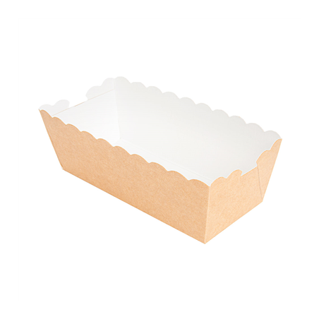 Image DELI-BARQUETTES  210 + 15 PE G/M2 11x4,7x4,15 CM MARRON CARTON (50 UNITÉ) #1