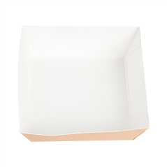 Image DELI-BARQUETTES  210 + 15 PE G/M2 7x7x3 CM MARRON CARTON (1000 UNITÉ) #3