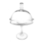 Image PRÉSENTOIR À GÂTEAUX AVEC COUPOLE  Ø 15/27,5x45,3 CM TRANSPARENT VERRE (1 UNITÉ) #1