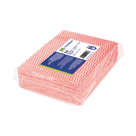 Image 50 U. LAVETTES "PERFOKLEEN"  45 G/M2 36x42 CM ROUGE VISCOSE (1 UNITÉ) #1