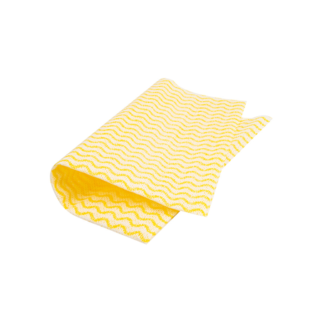 Image 50 U. LAVETTES "PERFOKLEEN"  45 G/M2 36x42 CM JAUNE PALE VISCOSE (1 UNITÉ) #1