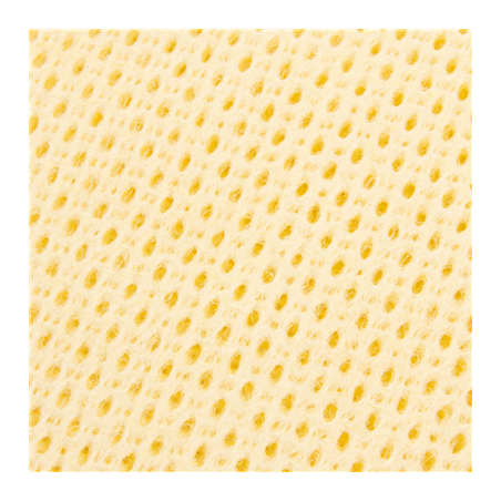 25 U. LAVETTES "SUPER PERFOKLEEN"  80 G/M2 36x42,5 CM JAUNE PALE VISCOSE (1 UNITÉ)