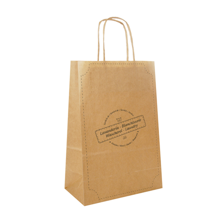 Image SACS SOS POUR BLANCHISSERIE  90 G/M2 32+16x43 CM NATUREL KRAFT (250 UNITÉ) #1