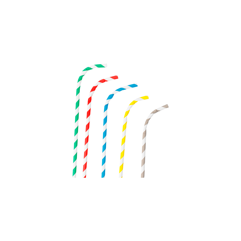 PAILLES FLEXIBLES À FRANGES 'PAPER' Ø0,60x23 CM ASSORTI PAPIER (3000 UNITÉ) PAILLES FLEXIBLES À FRANGES 'PAPER' Ø0,60x23 CM ASSORTI PAPIER (3000 UNITÉ)