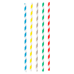 PAILLES FLEXIBLES À FRANGES 'PAPER'  Ø0,60x23 CM ASSORTI PAPIER (3000 UNITÉ)