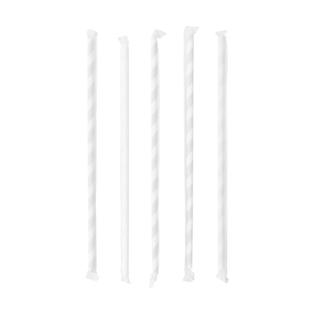 PAILLES FLEXIBLES À FRANGES SOUS SACHETS 'PAPER'  Ø0,60x23 CM ASSORTI PAPIER (3000 UNITÉ)