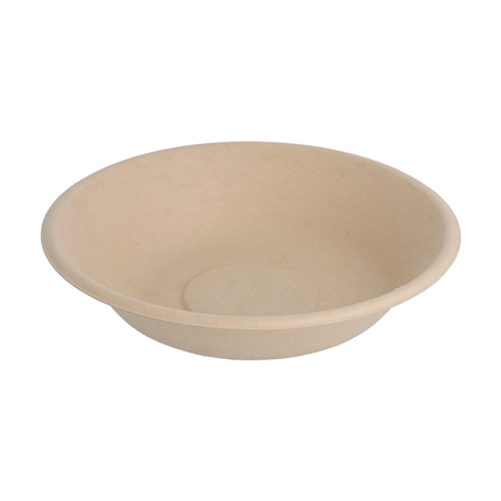 Image ASSIETTES CREUSES 'BIONIC' 460 ML Ø 16x3,6 CM NATUREL BAGASSE (1000 UNITÉ) #1