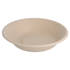 Image ASSIETTES CREUSES 'BIONIC' 680 ML Ø 19x4 CM NATUREL BAGASSE (1000 UNITÉ) #1