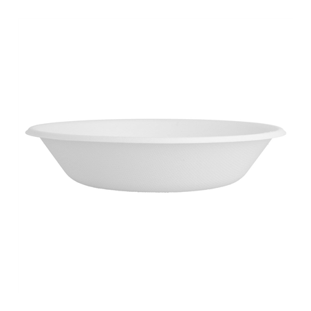 ASSIETTES CREUSES 'BIONIC' 680 ML Ø 19x4 CM BLANC BAGASSE (1000 UNITÉ)
