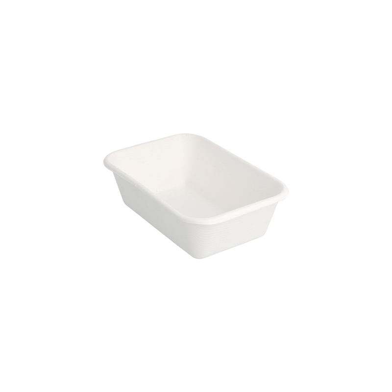 CONTENEURS 'BIONIC' 370 ML 13,5x9,6x4,2 CM BLANC BAGASSE (600 UNITÉ) CONTENEURS 'BIONIC' 370 ML 13,5x9,6x4,2 CM BLANC BAGASSE (600 UNITÉ)