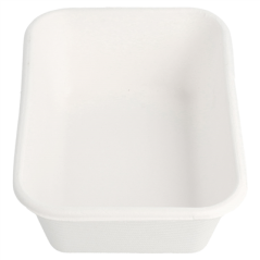 Image CONTENEURS 'BIONIC' 370 ML 13,5x9,6x4,2 CM BLANC BAGASSE (600 UNITÉ) #3