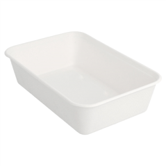 Image CONTENEURS 'BIONIC' 700 ML 17,5x12x4,5 CM BLANC BAGASSE (500 UNITÉ) #1
