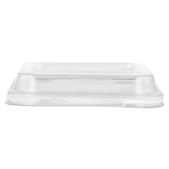 COUVERCLES POUR RÉF. 212.84 'BIONIC' 10x10x2 CM TRANSPARENT PET (1000 UNITÉ)