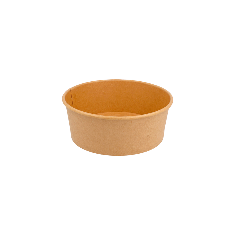 POTS SALADIERS 750 ML - 25 oz 300 + 18 PE G/M2 Ø 15/12,8x6 CM NATUREL KRAFT (300 UNITÉ) POTS SALADIERS 750 ML - 25 oz 300 + 18 PE G/M2 Ø 15/12,8x6 CM NATUREL KRAFT (300 UNITÉ)