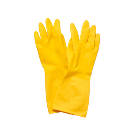 Image GANTS  SIZE: M JAUNE LATEX (24 UNITÉ) #1