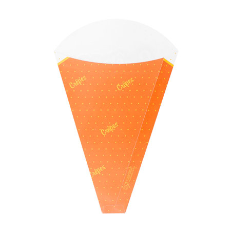 CONES 'CRÊPES' 170 G/M2 12x2,5x19 CM BLANC CARTON (2000 UNITÉ)
