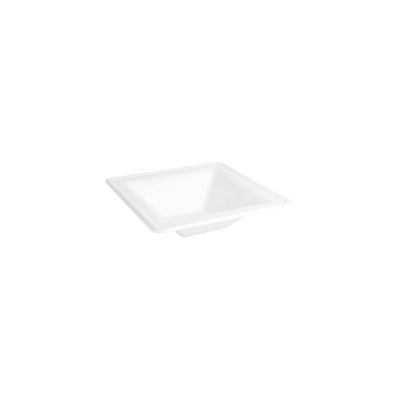 BOLS 'BIONIC' 500 ML 16x16x4 CM BLANC BAGASSE (400 UNITÉ) BOLS 'BIONIC' 500 ML 16x16x4 CM BLANC BAGASSE (400 UNITÉ)