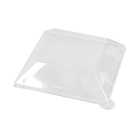 Image COUVERCLES POUR RÉF. 213.71 'BIONIC'  16x16x4 CM TRANSPARENT PET (400 UNITÉ) #1