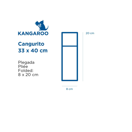 SERVIETTES "CANGURITO"  55 G/M2 33x40 CM MANDARINE AIRLAID (700 UNITÉ)