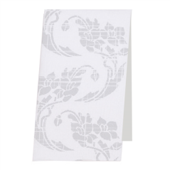 Image SERVIETTES ESSUIE-MAINS DECORÉES 50 G/M2 30x40 CM BLANC CELLULOSE (900 UNITÉ) #1