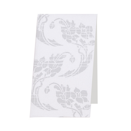 Image SERVIETTES ESSUIE-MAINS DECORÉES  50 G/M2 30x40 CM BLANC CELLULOSE (900 UNITÉ) #1