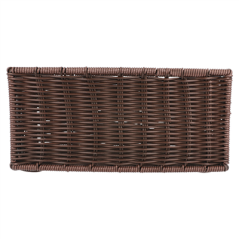 CORBEILLE SIMILAIRE-OSIER 25x16x11,5 CM MARRON PP (1 UNITÉ)