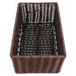 Image CORBEILLE SIMILAIRE-OSIER  25x16x11,5 CM MARRON PP (1 UNITÉ) #3
