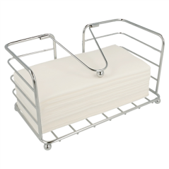 CORBEILLE SERVIETTES 23x12,5x12,5 CM CHROME INOX (1 UNITÉ)