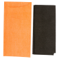 Image SACS COUVERTS + SERVIETTE AIRLAID NOIR 33x40 CM 'JUST IN TIME' 90 + 10PE G/M2 11,2x22,5 CM ORANGE CELLULOSE (250 UNITÉ) #3