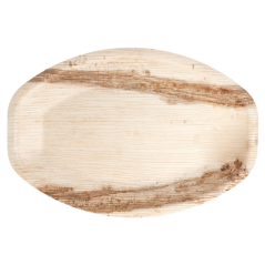 Image ASSIETTES OVALES 'ARECA' 33,7x23x2 CM NATUREL ARECA (200 UNITÉ) #1