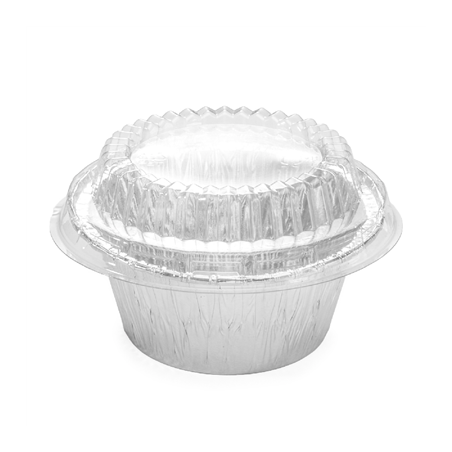 Image COUVERCLES POUR RÉFÉRENCE 340.23  Ø 9,5x2,2 CM TRANSPARENT PET (50 UNITÉ) #1