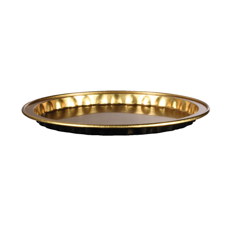 Image RÉCIPIENTS PÂTISSERIE 20 ML Ø8x0,6 CM OR/NOIR ALUMINIUM (100 UNITÉ) #1