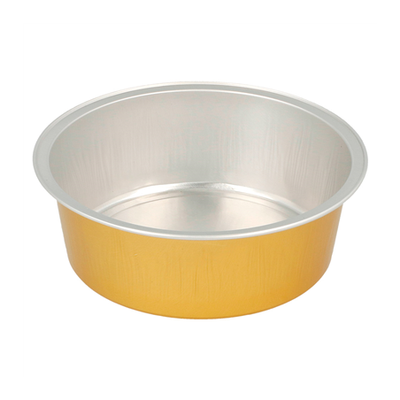 Image RÉCIPIENTS PÂTISSERIE 150 ML Ø9,3x3,3 CM ARGENT/OR ALUMINIUM (100 UNITÉ) #1