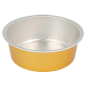 Image RÉCIPIENTS PÂTISSERIE 150 ML Ø9,3x3,3 CM ARGENT/OR ALUMINIUM (100 UNITÉ) #1