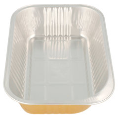 Image RÉCIPIENTS PÂTISSERIE 620 ML 18,8x12,8x4,5 CM ARGENT/OR ALUMINIUM (100 UNITÉ) #3