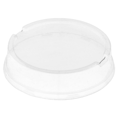Image COUVERCLES HAUTS POUR RÉCIPIENTS 214.66/80  Ø 9,3 CM TRANSPARENT PET (100 UNITÉ) #1