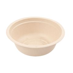 Image SALADIERS 'BIONIC' 500 ML Ø 15,5x5,4 CM NATUREL BAGASSE (600 UNITÉ) #1