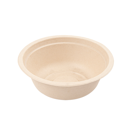 Image SALADIERS 'BIONIC' 500 ML Ø 15,5x5,4 CM NATUREL BAGASSE (600 UNITÉ) #1