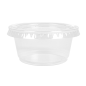 Image 50 PETITS POTS + 50 COUVERCLES 60 ML Ø6,2x3,2 CM TRANSPARENT PP (24 UNITÉ) #2