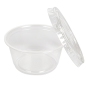 Image 50 PETITS POTS + 50 COUVERCLES 60 ML Ø6,2x3,2 CM TRANSPARENT PP (24 UNITÉ) #4