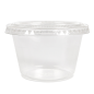 Image 50 PETITS POTS + 50 COUVERCLES 120 ML Ø7,4x4,6 CM TRANSPARENT PP (24 UNITÉ) #2