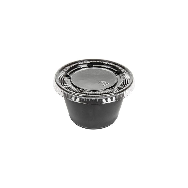 50 PETITS POTS + 50 COUVERCLES 120 ML Ø7,4x4,6 CM NOIR PP (24 UNITÉ) 50 PETITS POTS + 50 COUVERCLES 120 ML Ø7,4x4,6 CM NOIR PP (24 UNITÉ)