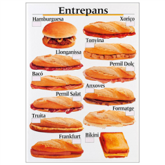 Image DISPLAY "ENTREPANS" - CATALAN  50,5x70,3 CM BLANC PVC (1 UNITÉ) #1