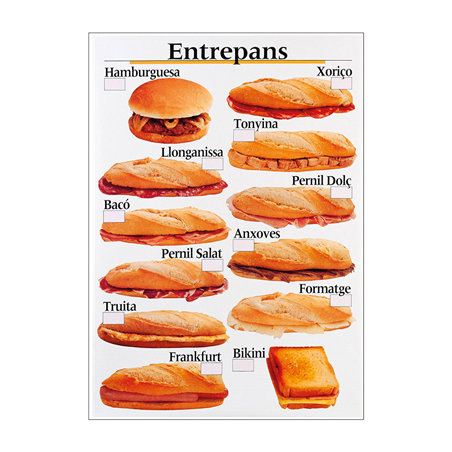 Image DISPLAY "ENTREPANS" - CATALAN  50,5x70,3 CM BLANC PVC (1 UNITÉ) #1