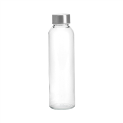Image BOUTEILLE + BOUCHON ACIER 'WAKI GLASS' 500 ML Ø 6,5x21,7 CM TRANSPARENT VERRE (36 UNITÉ) #1