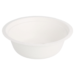 Image SALADIERS 'BIONIC' 350 ML Ø 13,5x4,6 CM BLANC BAGASSE (900 UNITÉ) #1