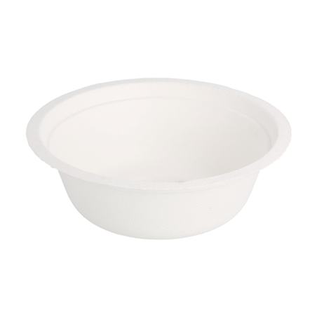 Image SALADIERS 'BIONIC' 350 ML Ø 13,5x4,6 CM BLANC BAGASSE (900 UNITÉ) #1