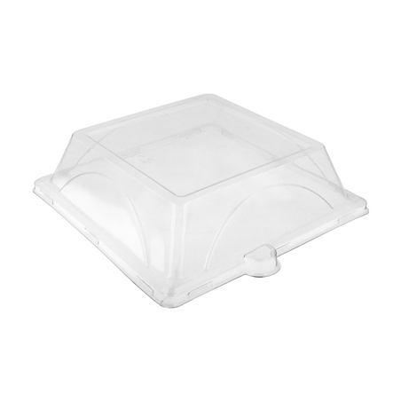 Image COUVERCLES POUR RÉFÉRENCE 215.92 'BIONIC'  20,7x20,7x4 CM TRANSPARENT PET (250 UNITÉ) #1